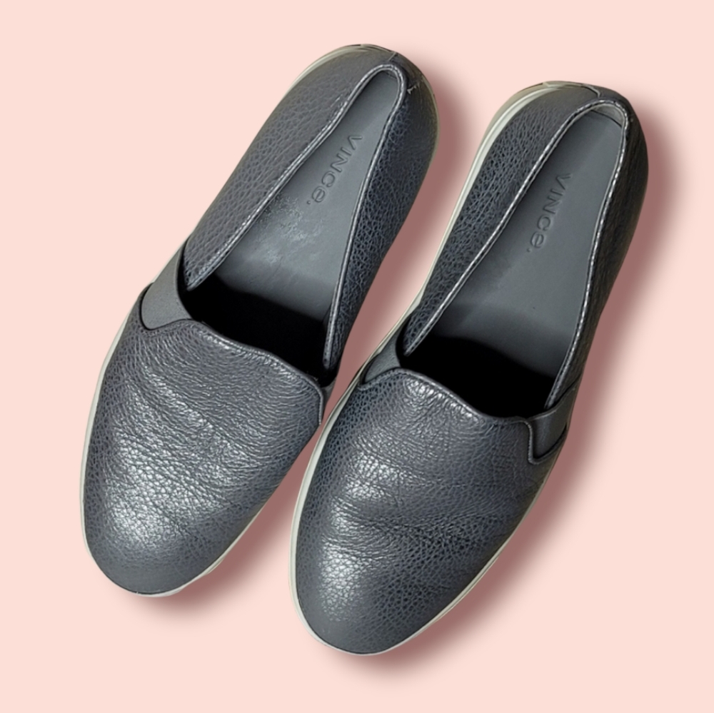 VINCE Metallic Slide On Sneakers